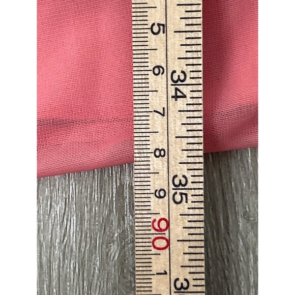 David’s Bridal Coral Pink Lace Chiffon Sleeveless Fit & Flare Dress Women’s Sz 2 - Picture 7 of 10